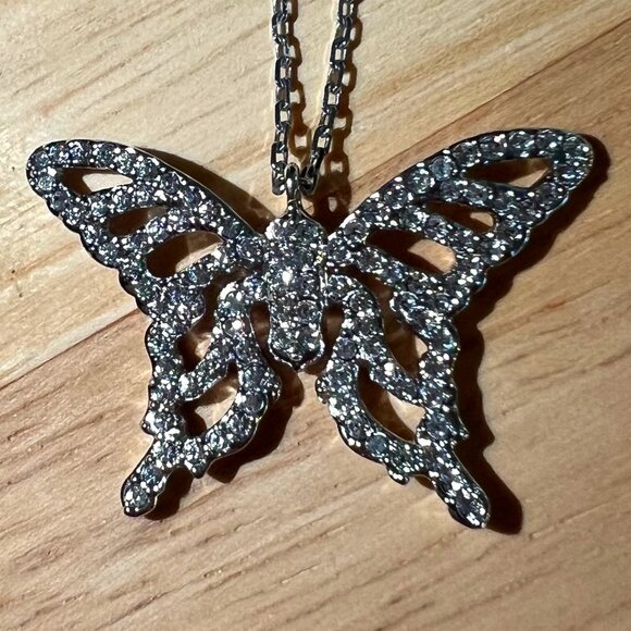 Brand New, Never Worn Authentic Swarovski Nightingale Butterfly Pendant - Picture 1 of 5